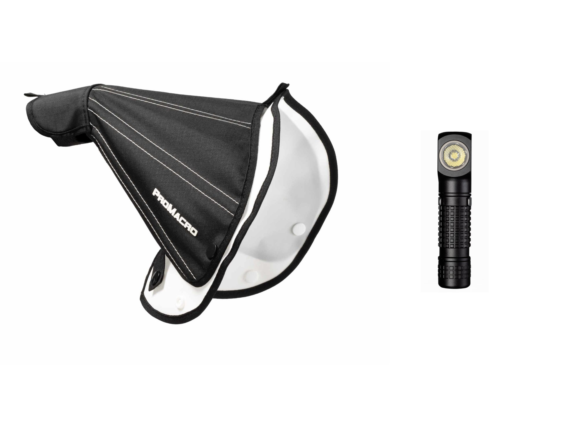 Macro Diffuser with a flashlight 